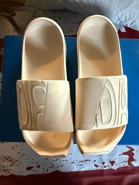 Jordan Cream Slide Sandals